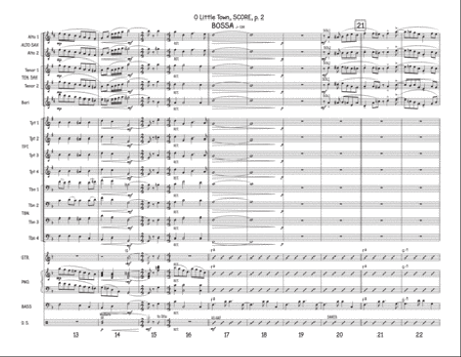 O Little Town Jazz Ensemble scores gallery preview page 3