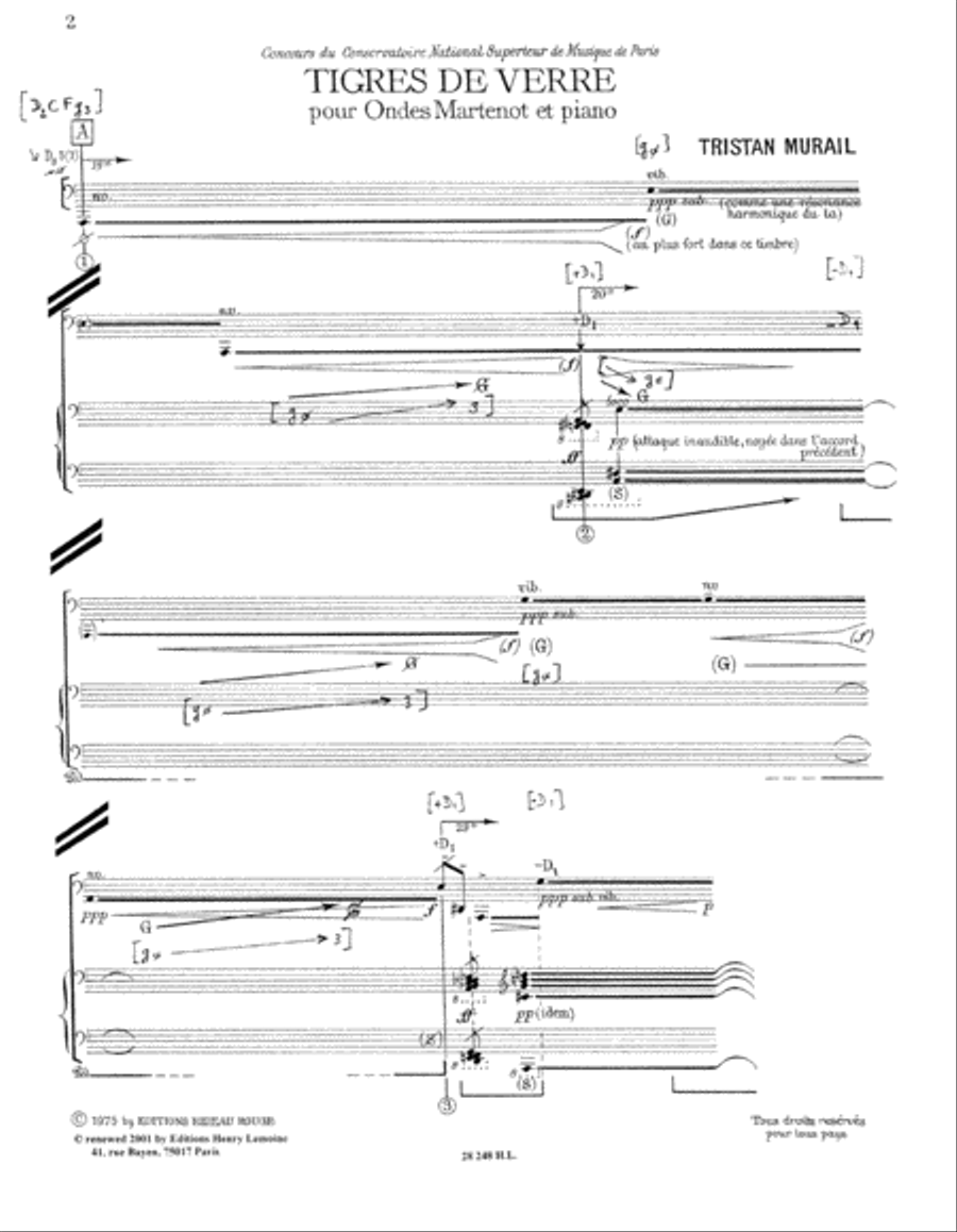 Tigres De Verre Tigres De Verre Piano scores gallery preview page 2