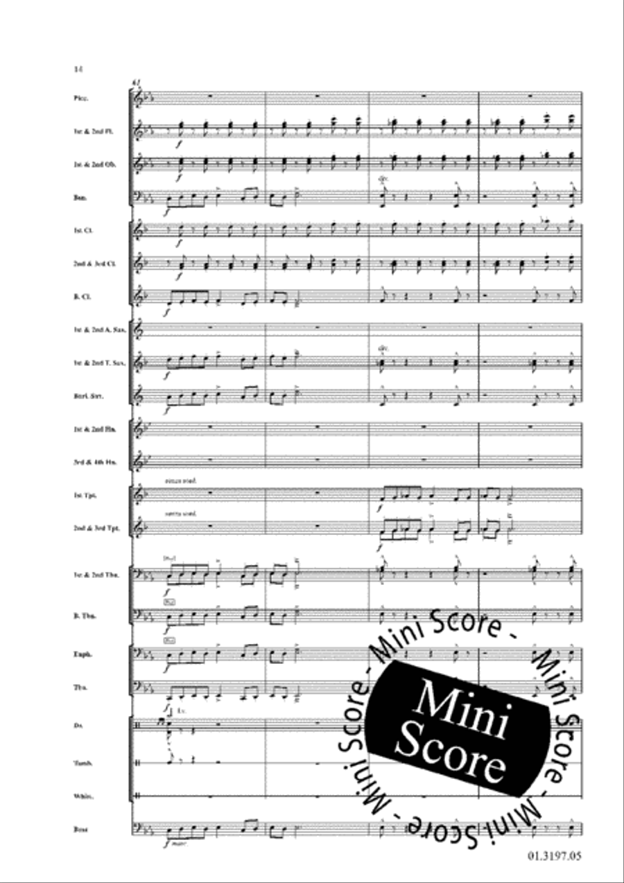 Joy Ride Concert Band scores gallery preview page 18