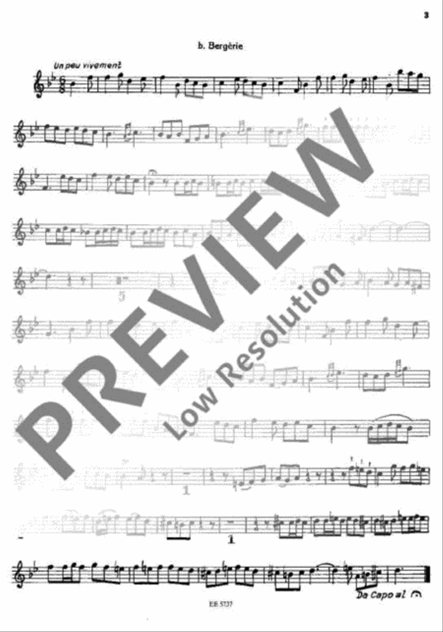 Musique de table Oboe scores gallery preview page 4