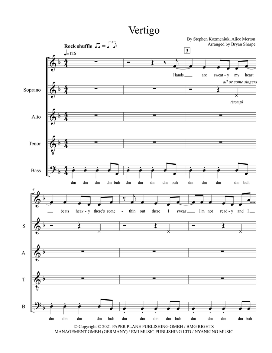 Vertigo Vertigo 4-Part scores gallery preview page 1