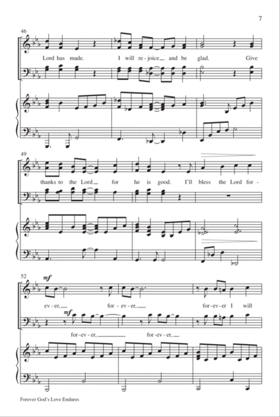 Forever God's Love Endures 4-Part scores gallery preview page 8