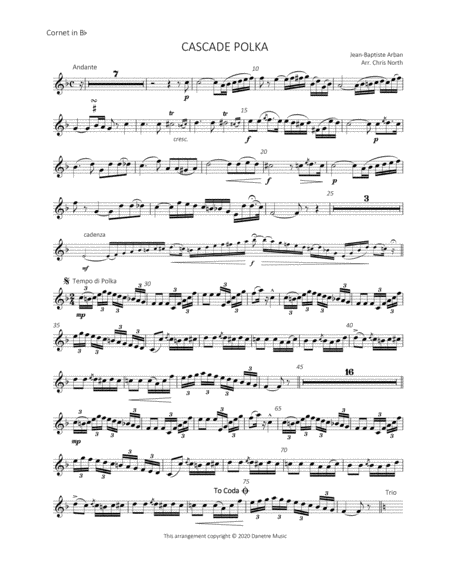 Cascade Polka (Bb Cornet & Piano) image number null