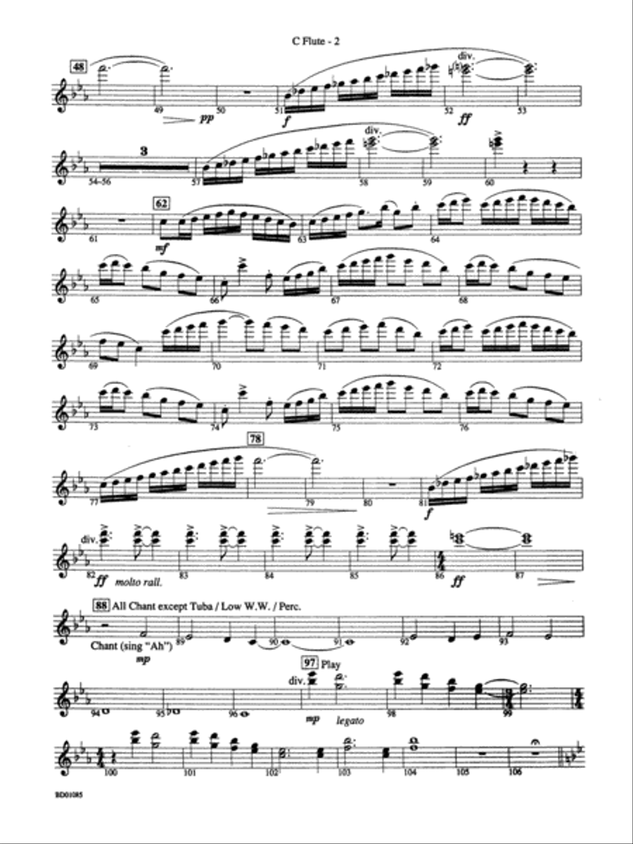 The Ascension (from The Divine Comedy): Flute Concert Band scores gallery preview page 2