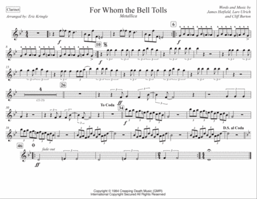 For Whom The Bell Tolls Marching Band scores gallery preview page 6