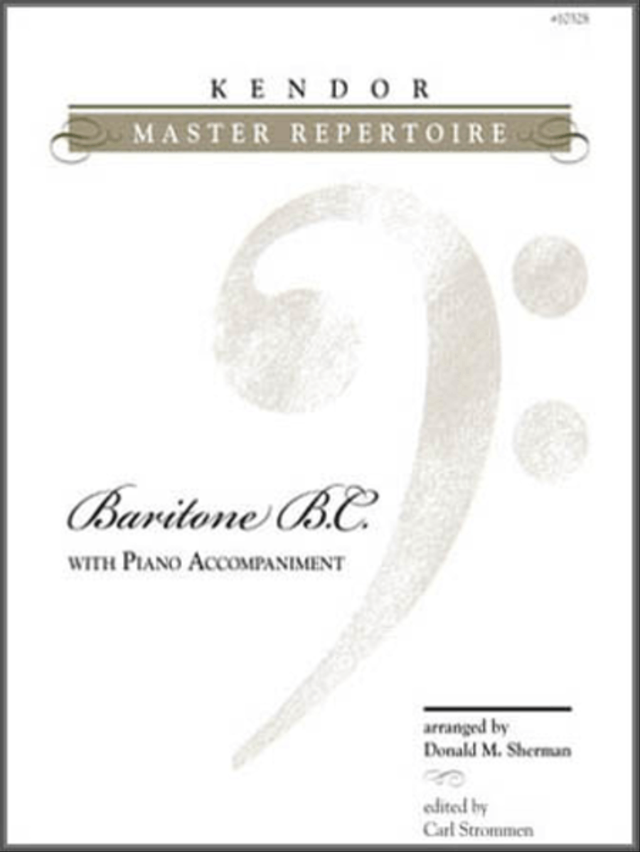 Kendor Master Repertoire - Baritone B.C. with Piano Accompaniment Baritone Horn BC scores gallery preview page 1