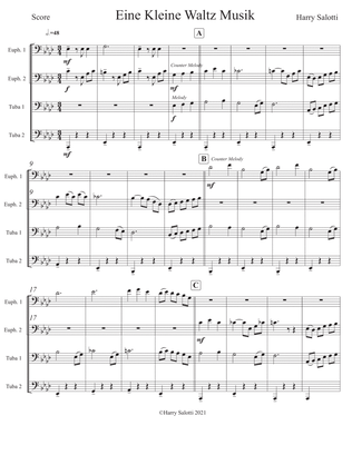 Eine Kleine Waltz Musik for Tuba/Euphonium Quartet