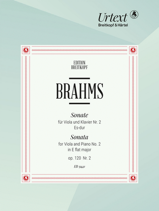 Book cover for Sonata No. 2 in E flat major Op. 120/2