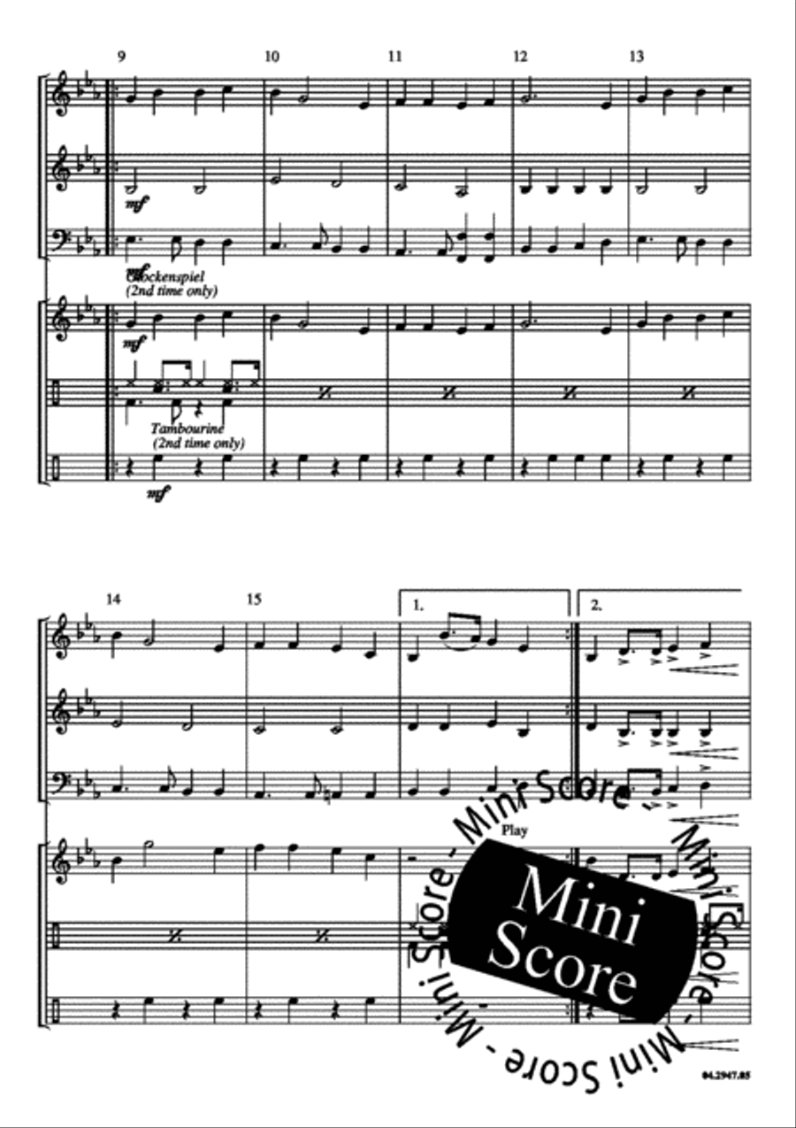 Five Spirituals 3-Part scores gallery preview page 6