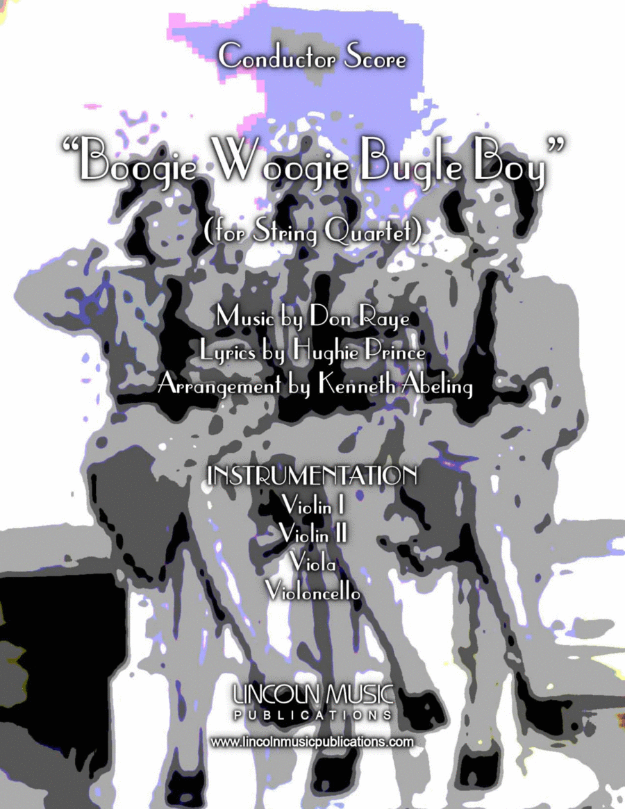 Boogie Woogie Bugle Boy String Quartet scores gallery preview page 1