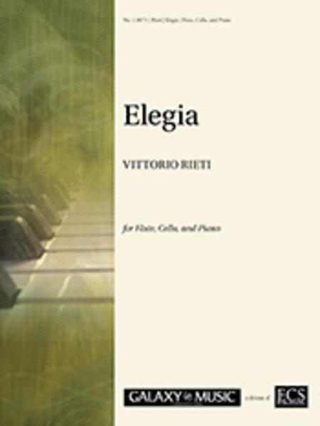 Elegia (For Flute, Cello & Piano) (Score)