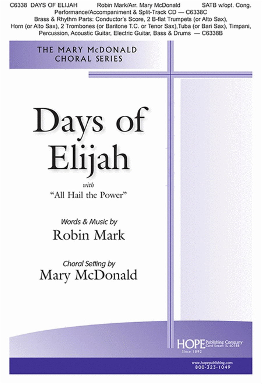 Days of Elijah Days of Elijah Choir scores gallery preview page 1