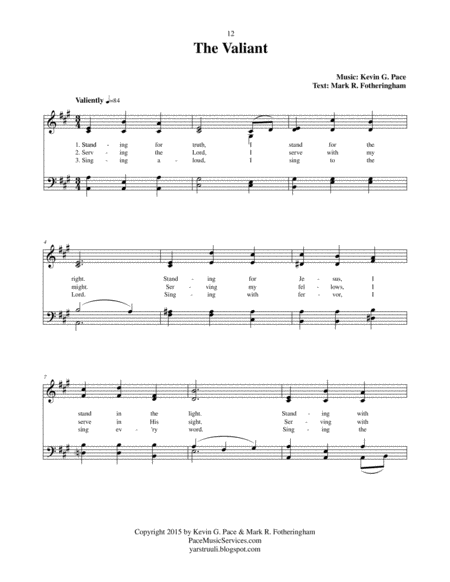 The Valiant - an original hymn image number null