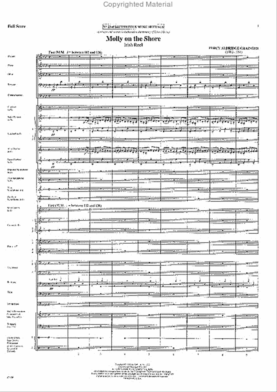 Molly on the Shore Concert Band scores gallery preview page 2