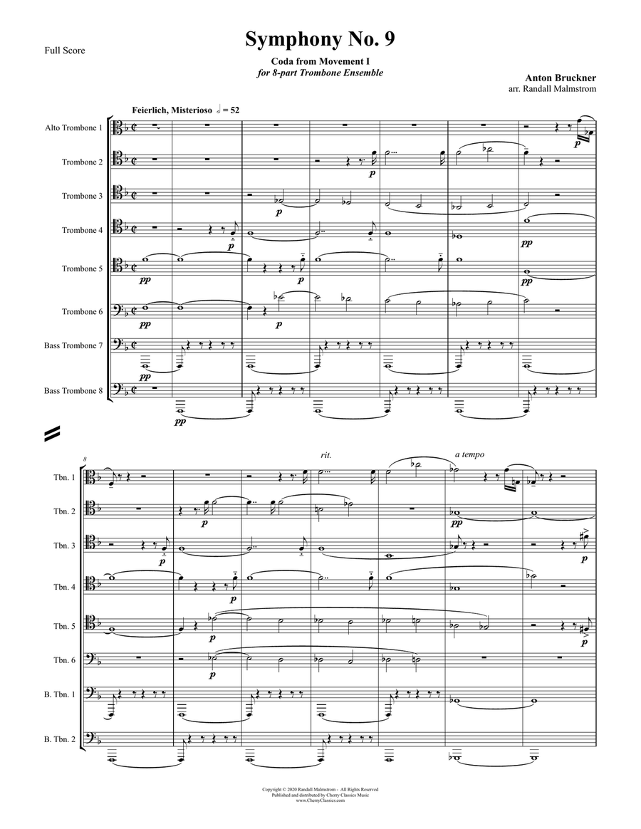 Bruckner symphony cheap 8 trombone