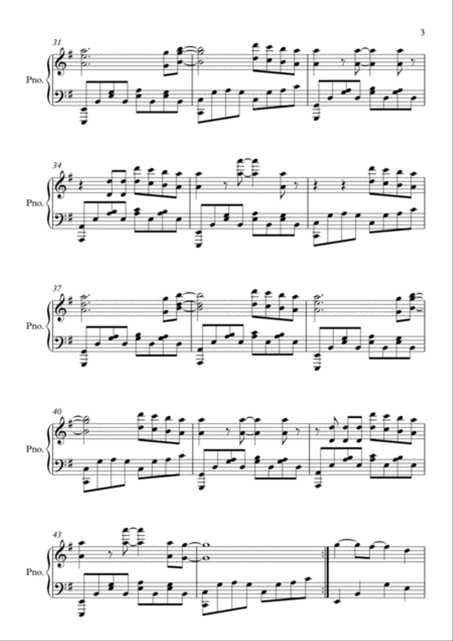 Firework Firework Piano Solo scores gallery preview page 3