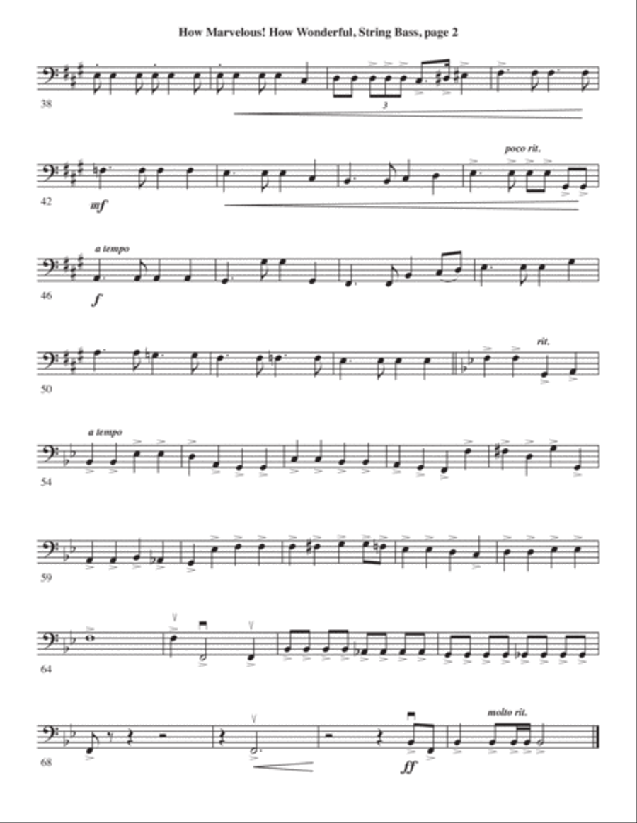 How Marvelous! How Wonderful! 4-Part scores gallery preview page 68