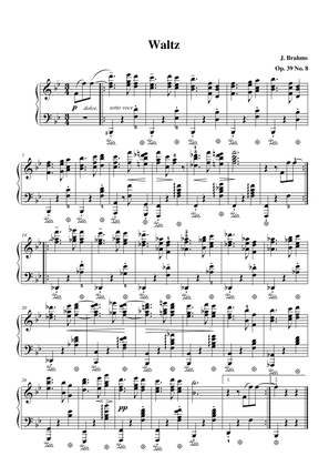 Brahms Waltz Op. 39 No. 8 in Bb Major