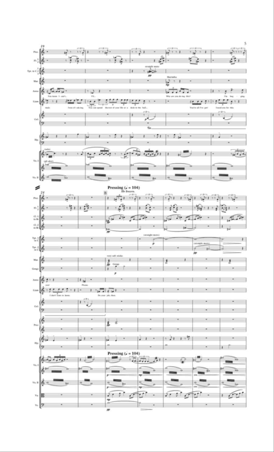 Two Boys - Score Two Boys - Score Orchestra scores gallery preview page 5
