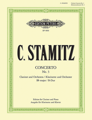 Book cover for Clarinet Concerto No. 3