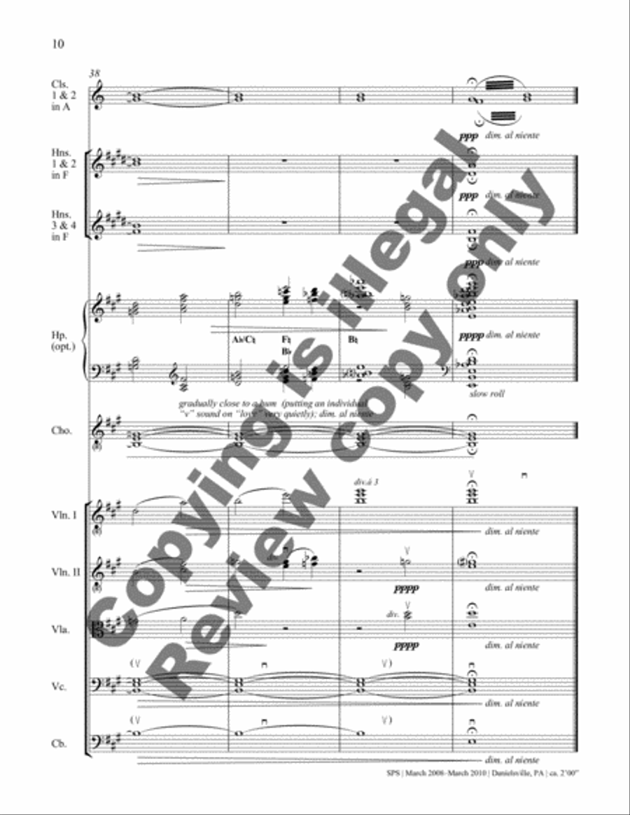 Not an End of Loving (Full Score) Choir scores gallery preview page 6