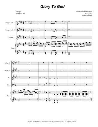 Glory To God (Brass Quartet and Piano)