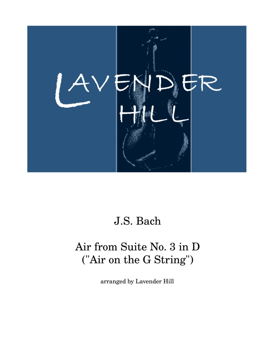 Air from Suite No. 3 in D (“Air on the G String”) Chamber Music scores gallery preview page 1