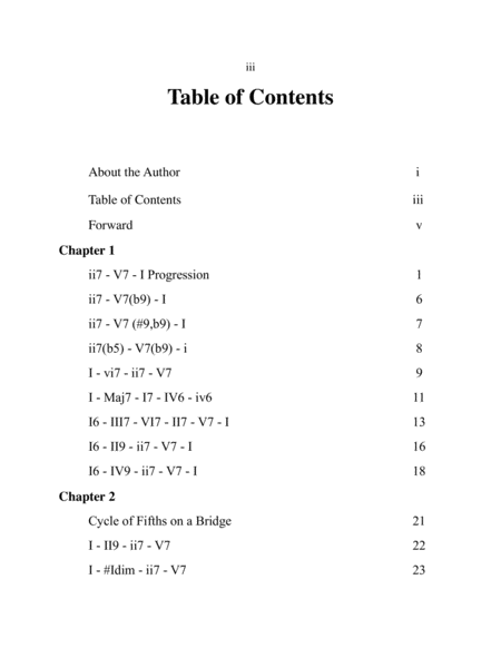 Common Chord Changes of Jazz Standards for Trumpet