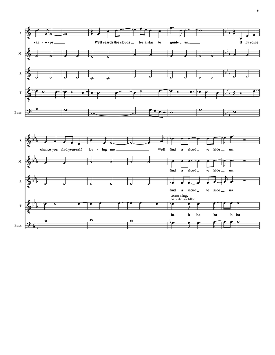 Up, Up And Away Up, Up And Away Choir scores gallery preview page 6