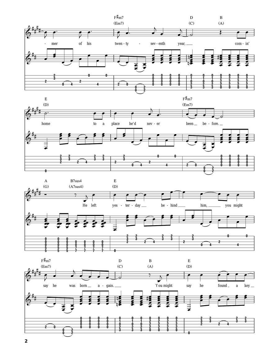 Rocky Mountain High Rocky Mountain High Acoustic Guitar scores gallery preview page 2