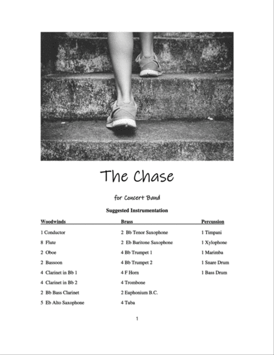 The Chase The Chase Concert Band scores gallery preview page 1
