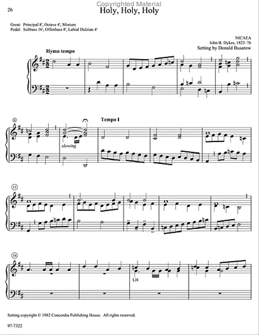 Musica Sacra: Easy Hymn Preludes for Organ, Vol. 7 Organ scores gallery preview page 11