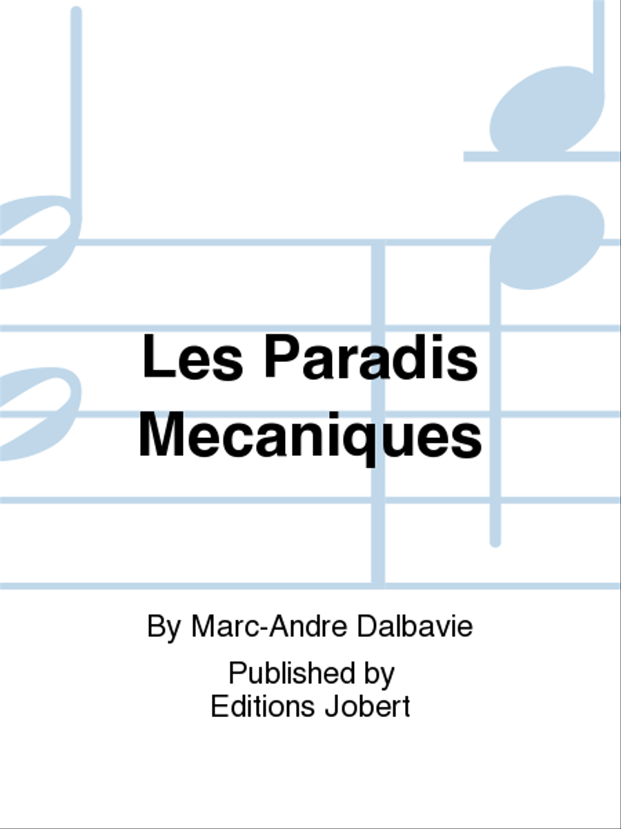 Les Paradis Mecaniques Score scores gallery preview page 1