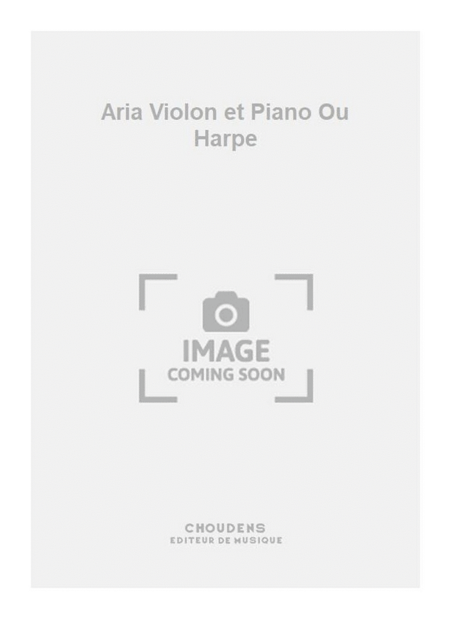 Aria Violon et Piano Ou Harpe Harp scores gallery preview page 1
