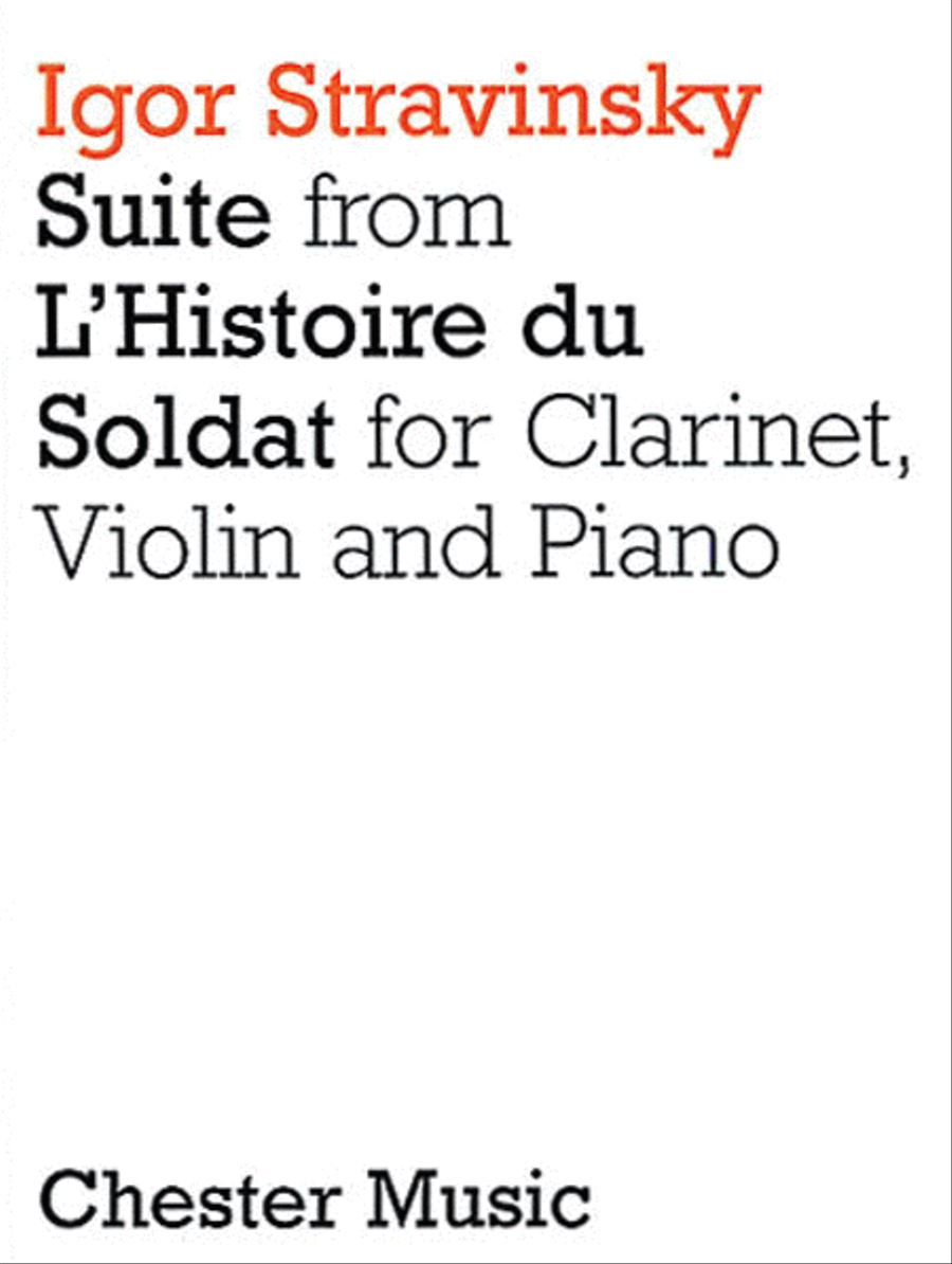 Suite from L'Histoire Du Soldat by Igor Stravinsky Clarinet - Sheet Music