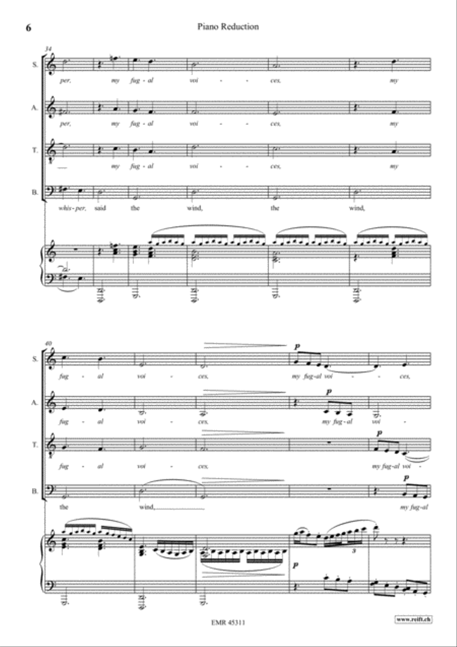The Song Of Man The Song Of Man 4-Part scores gallery preview page 6