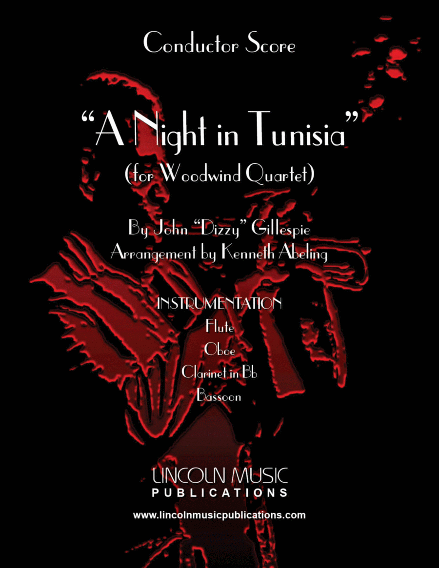 A Night In Tunisia Woodwind Quartet scores gallery preview page 1
