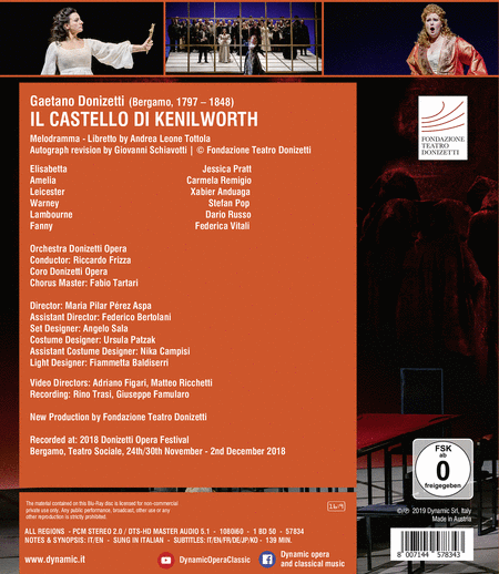Donizetti: Il castello di Kenilworth  Sheet Music