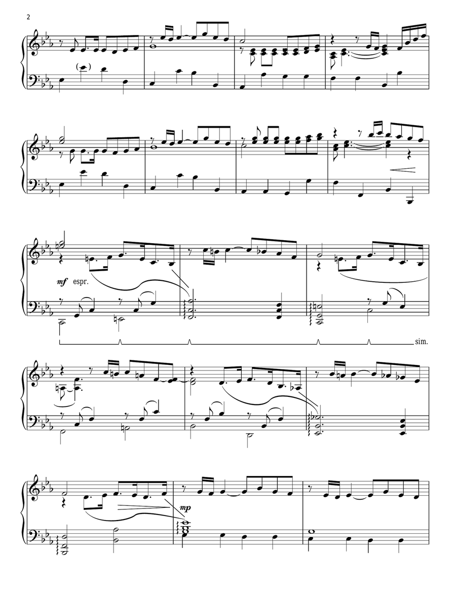 I Dreamed A Dream Piano Solo scores gallery preview page 2