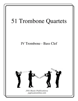 51 Trombone Quartets - Part 4 Bass Clef