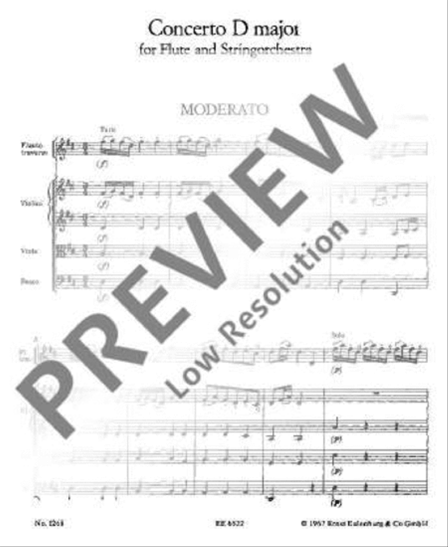 Concerto D major Concerto D major String Orchestra scores gallery preview page 4