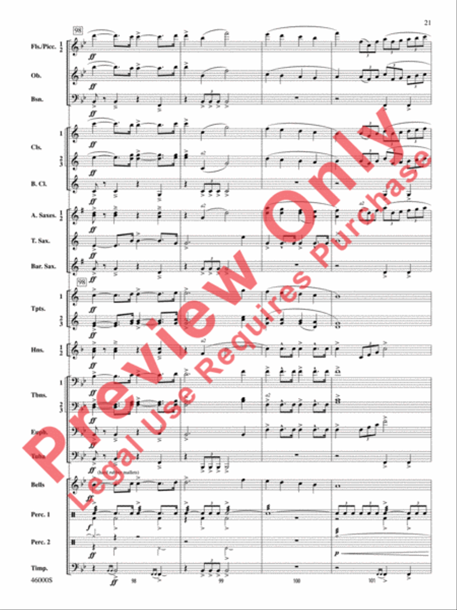Der Lehrmeister Concert Band scores gallery preview page 22