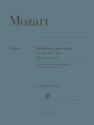 Book cover for Sinfonia concertante in E flat major K. 364 (320d)