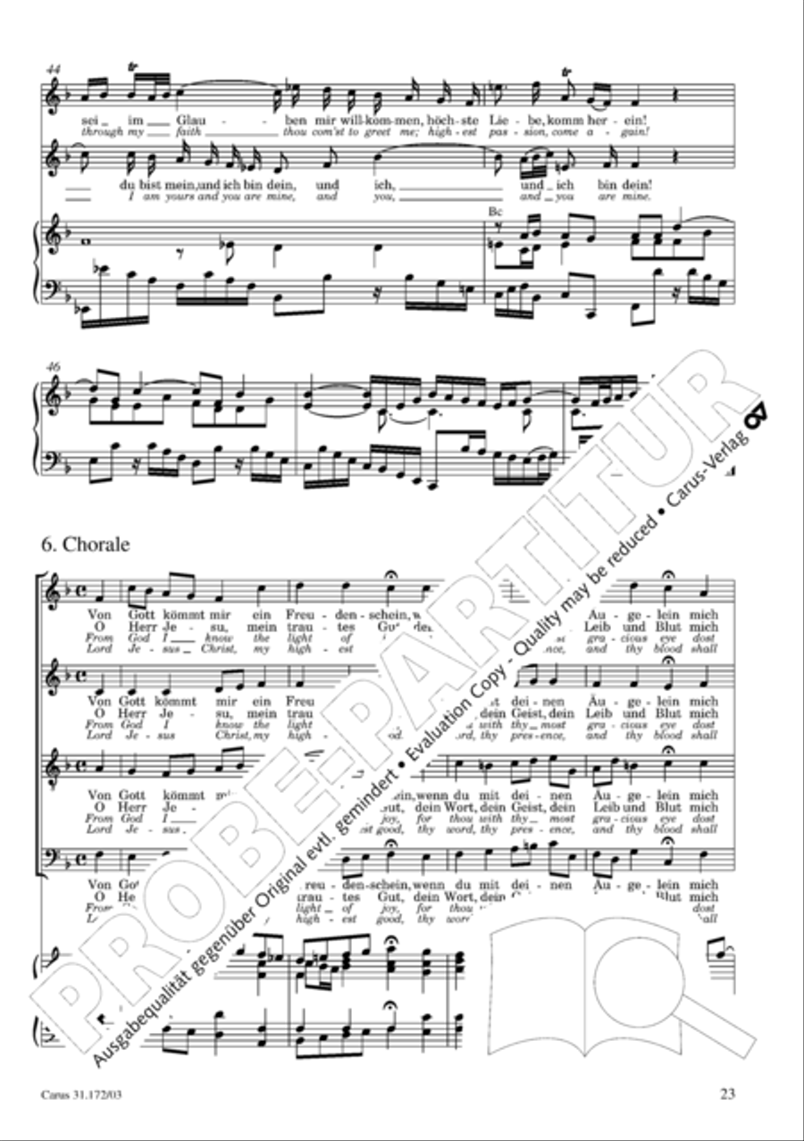 Sound forth, now with singing (Erschallet, ihr Lieder) 4-Part scores gallery preview page 24