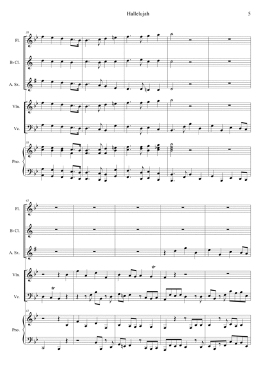 Messiah, HWV 56: Hallelujah Orchestra scores gallery preview page 5