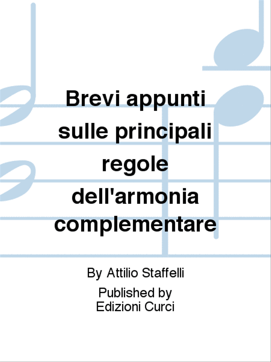 Brevi appunti sulle principali regole dell'armonia complementare Harmonica scores gallery preview page 1