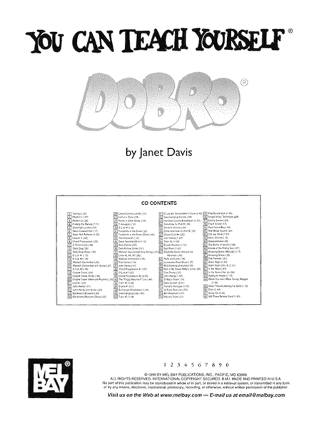 You Can Teach Yourself Dobro by Janet Davis Dobro - Digital Sheet Music