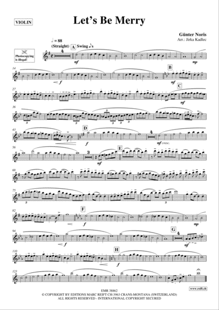 Let's Be Merry Let's Be Merry Violin Solo scores gallery preview page 2