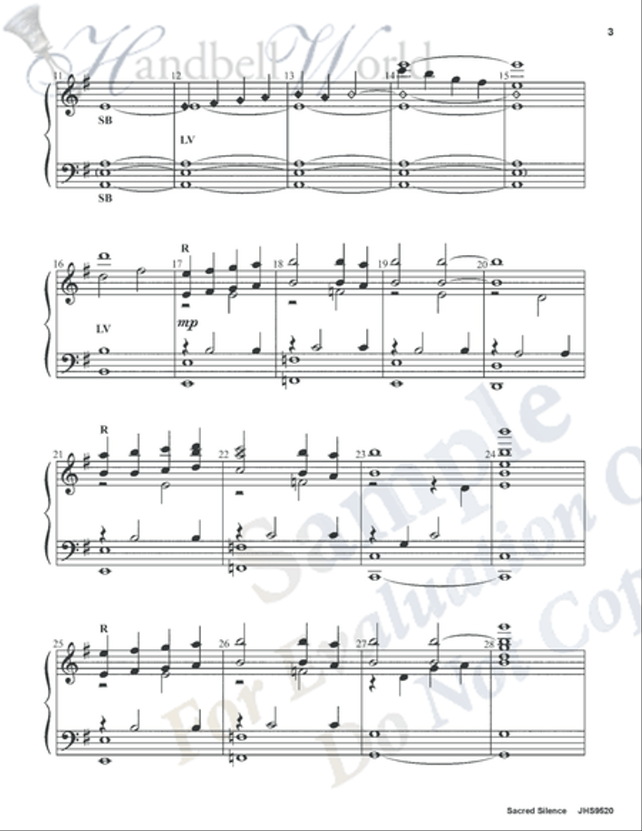 Sacred Silence Sacred Silence 5-Octaves scores gallery preview page 6