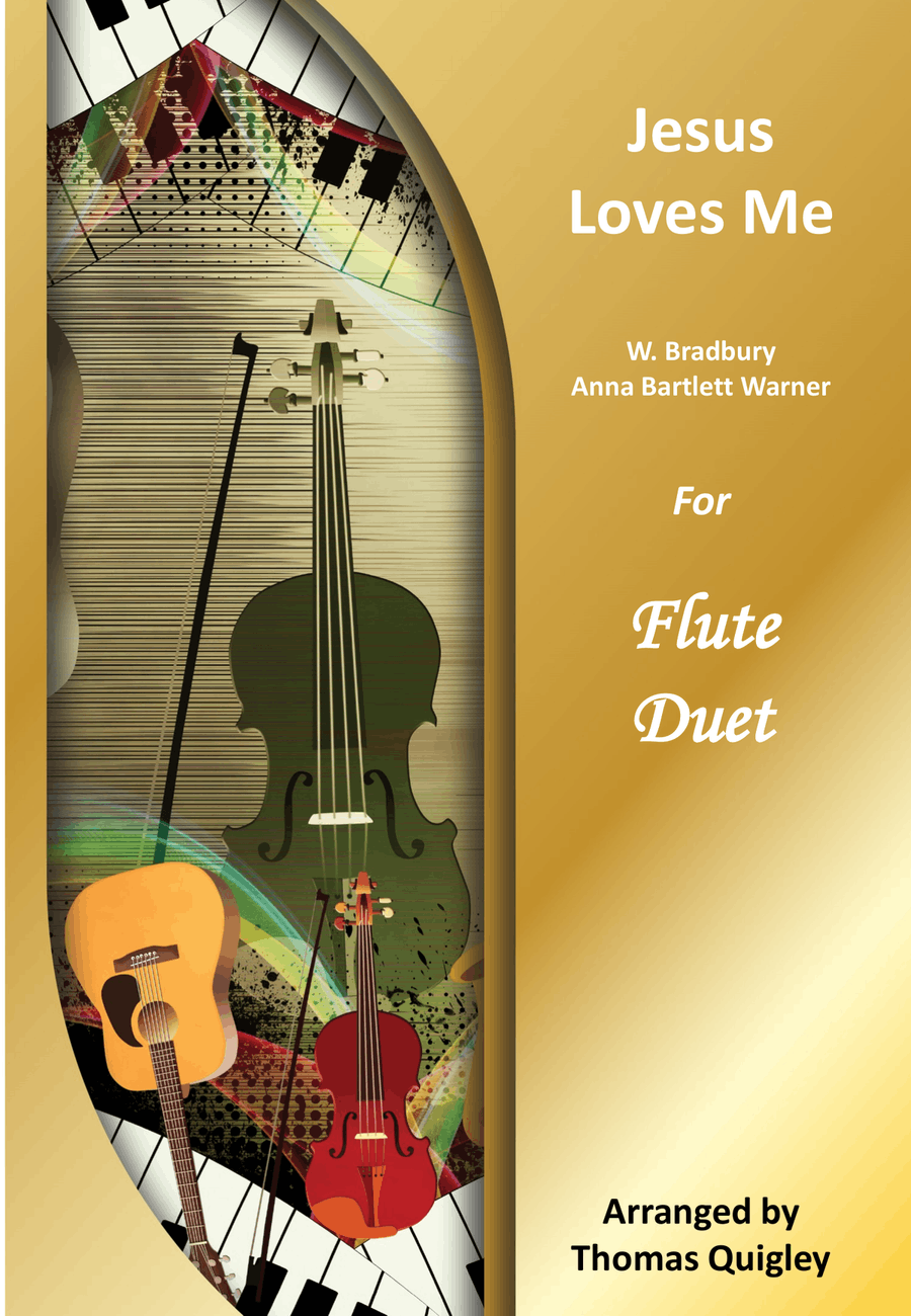 Jesus Loves Me Flute Duet scores gallery preview page 1